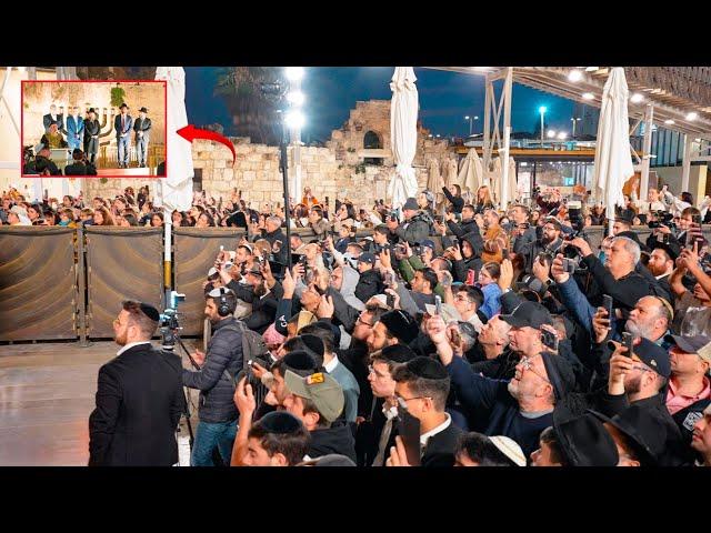 Happy Hanukkah from Jerusalem!  First Hanukkah Candle at the Western Wall.