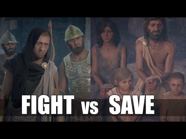 Save VS Don’t Save Innocent Family (Kassandra) - All Choices - Assassin’s Creed Odyssey