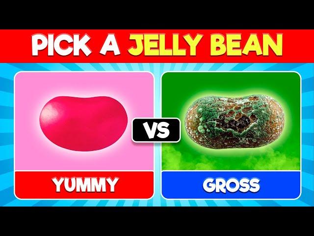 Pick One Jelly Bean  YUMMY vs GROSS  Jelly Bean Challenge