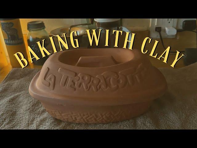 How to Use a Clay Cooker - La Terra Cotta Baking - Roasting a Chicken and Baking Bread in Clay