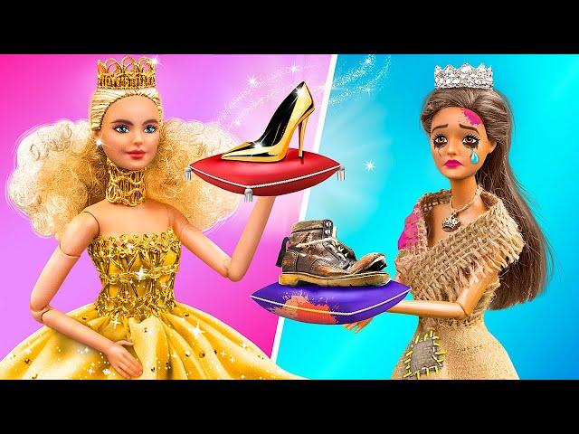 Boneca Rica vs Boneca Pobre / 11 DIY Ideias de Barbie para Princesas