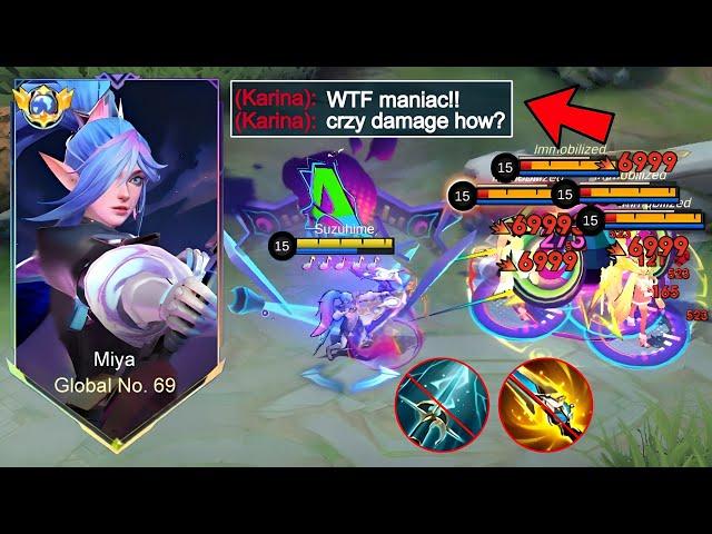 MUST ABUSE THIS CHEAT DAMAGE BUILD MIYA 2024!! (1 SHOT 1 KILL)