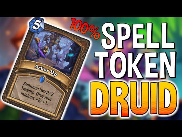 100% Spell token Druid IS AWESOME! | Darkmoon Races | Hearthstone |