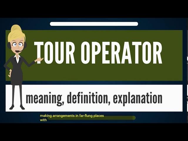 What is a tour operator?