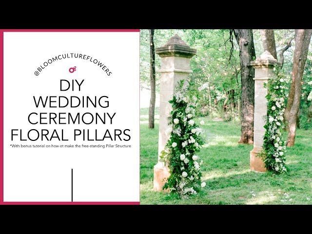 DIY Floral Pillar Tutorial