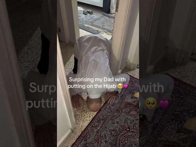 She surprised her father ️ #shorts #viral #islam #revert #muslim #DecentMuslims