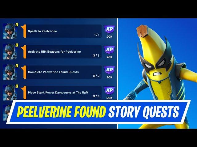 Fortnite Complete Found Story Quests - How to EASILY Complete Peelverine's Found Quests