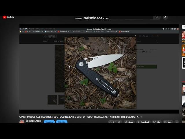 BEST EDC FOLDING KNIFE EVER : GIANTMOUSE REO   PART 2