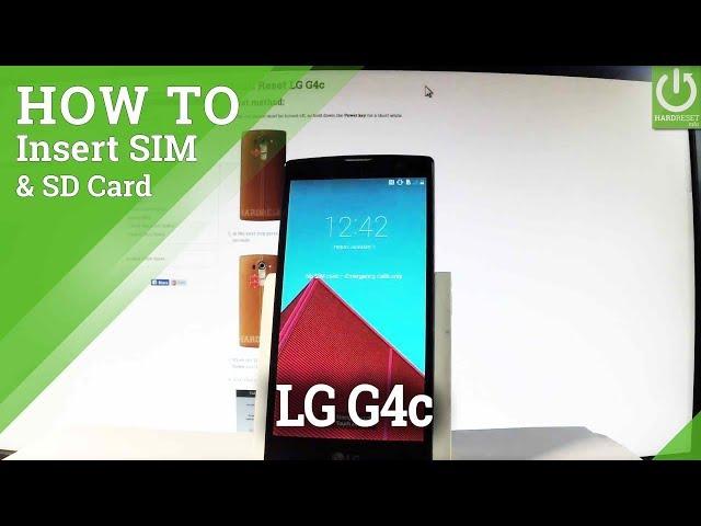 How to Insert SIM & SD in LG G4c - Find Micro SIM & Micro SD Slot