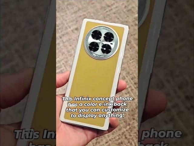 This Infinix concept phone has a color e-ink back!