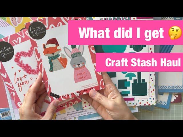 What did I get? Craft Stash Haul @CraftStashcoukTV  #craftstash #crafthaul