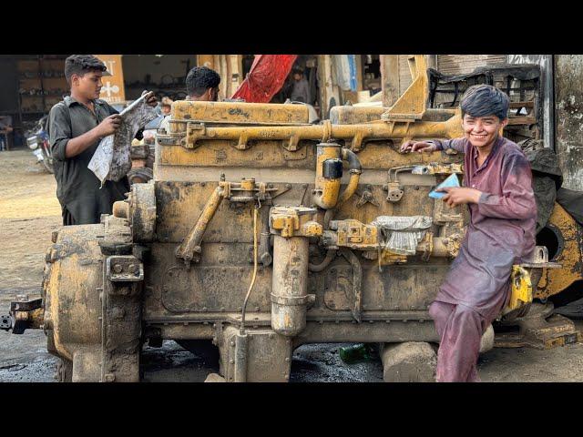 Komatsu Dozer Engine Seized Due to Dirt / Complete Restoration