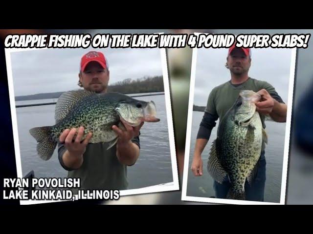 CRAPPIE FISHING ON THE LAKE WITH 4 POUND SUPER SLABS!