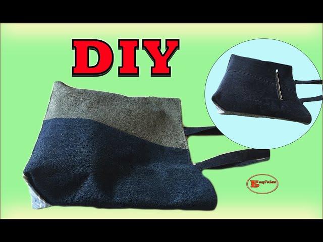 DIY TRIANGLE GUSSET TOTE BAG SEWING TUTORIAL | TOTE BAG FOR WOMAN