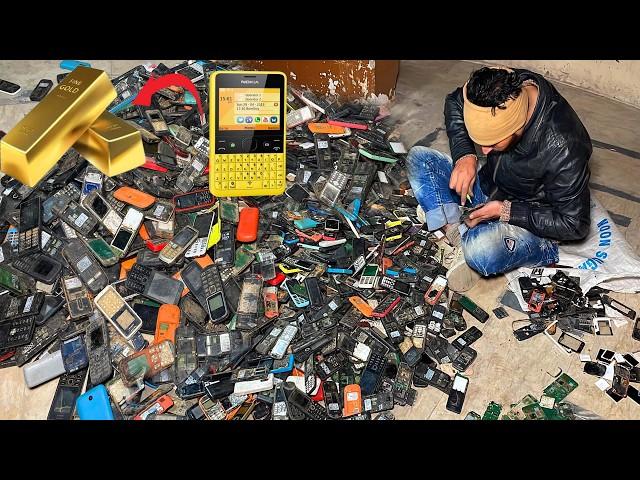 Incredible! Discovery of Pure 24K Gold From Old Cell Phones || Recycling Mobiles to Recover 24K Gold