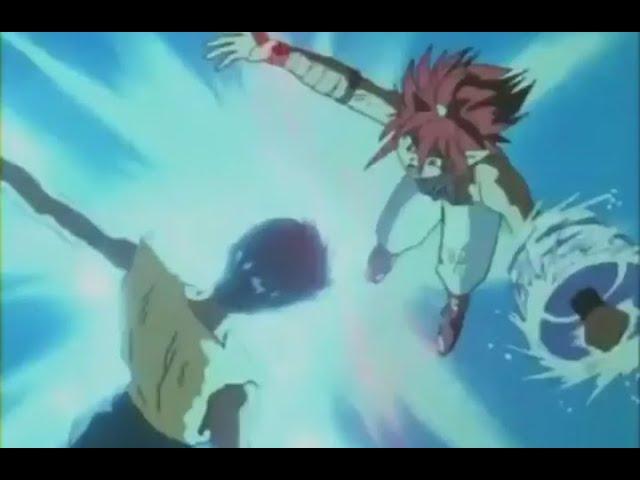 Yu Yu Hakusho - Yusuke Uses The Spirit Wave On Jin! (English Dub)