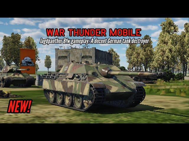 NEW! Jagdpanther gameplay: A decent German tank destroyer - War Thunder Mobile