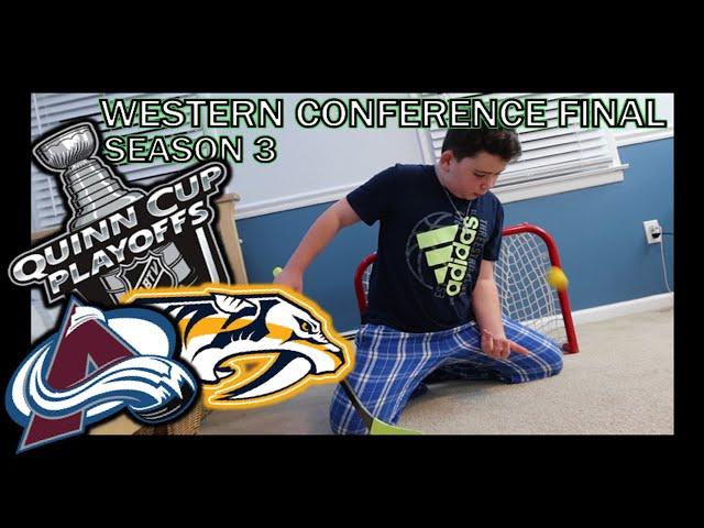 KNEE HOCKEY SEASON 3 - WESTERN CONFERENCE FINAL - AVALANCHE / PREDATORS - QUINNBOYSTV