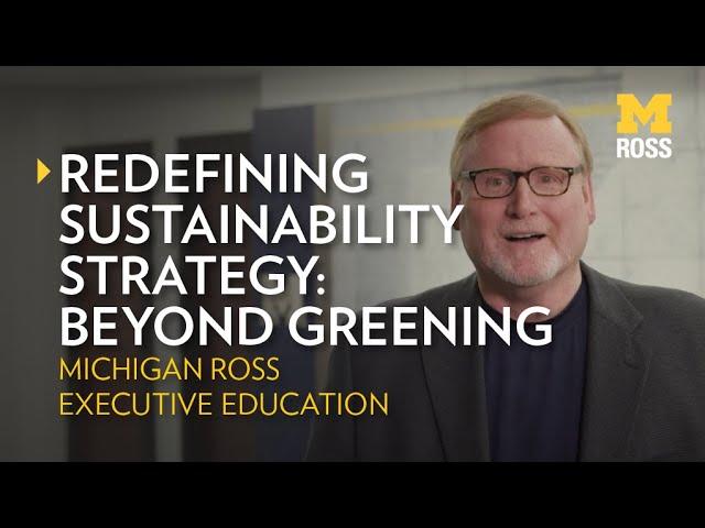 Redefining Sustainability Strategy: Beyond Greening