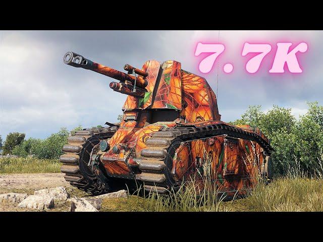 7.7K Damage with 105 leFH18B2 6 Frags & 105 leFH18B2 Arty World of Tanks , WoT Replays tank battle