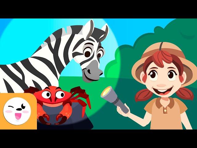 Gli animali per bambini - Vocabolario sugli animali selvatici, della fattoria e acquatici