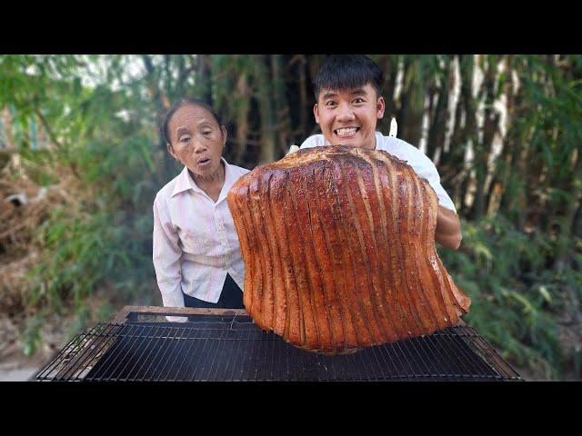 Hưng Vlog - Thử Thách Mẹ Bà Tân Vlog Ăn Tảng Thịt Ba Chỉ Lướt Sóng Thắng Nhận 5 Triệu