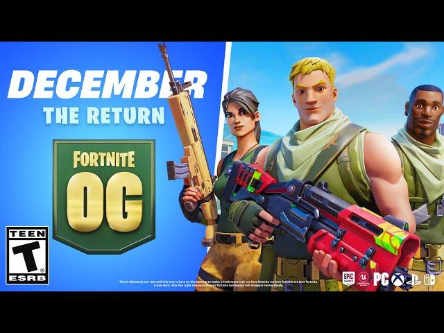 Fortnite CHAPTER 1 OG Is BACK!