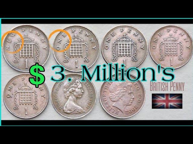 3 Ultra UK one penny coins Rare One penny Coins That Are Worth A Lot Of Money! coins worth money!