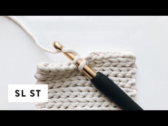 slip stitch (sl st)