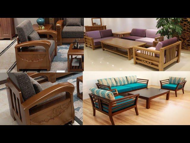 Modern Style Teak Wood Sofa set || Wooden sofa design || sofa set ||