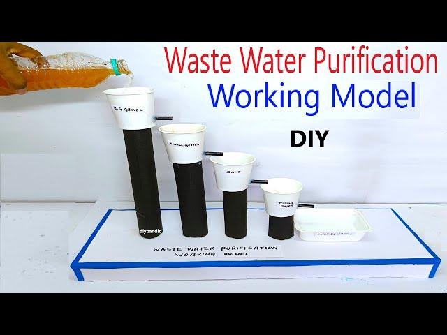 waste water purification working model for science project exhibition - diy - diypandit | DIY pandit