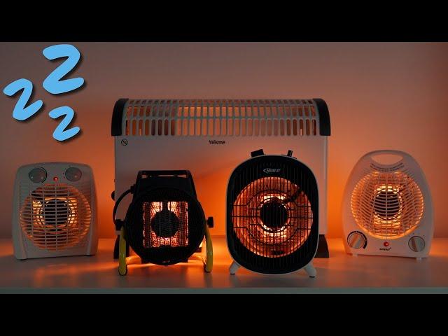 Five heater fan sounds for fast and deep sleep  - Dark Screen