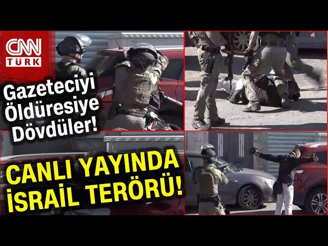 Israeli Cruelty on Live Broadcast! They Beat Anadolu Agency Photographer Live on Broadcast
