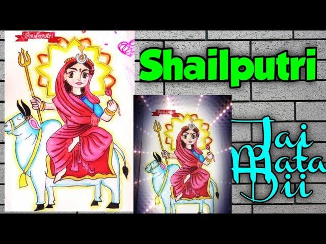 How To Draw Shailputri Maa |Line Drawing |Navratri Special ‎@Chhabra Hobby Classes by Meeta Chhabra