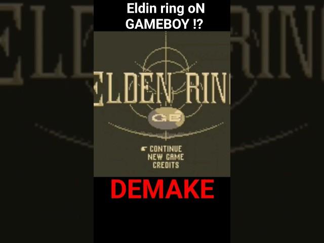 Eldin ring Full game On Gameboy WTF!?? Demake #demake #eldinring #gb #gameboy #retro #fromsoft