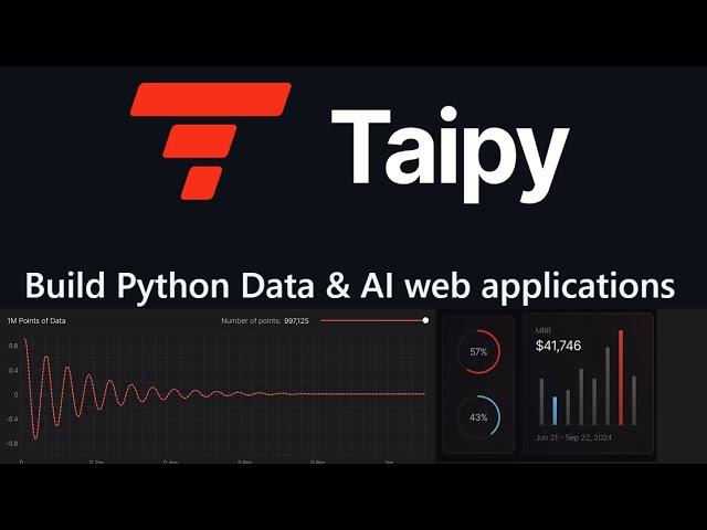 Install Taipy Locally - Build Python Data & AI Web Applications Easily