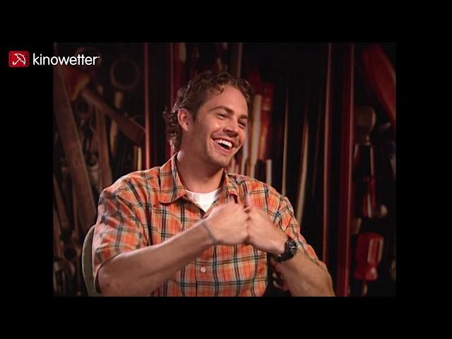 Interview Paul Walker THE FAST AND THE FURIOUS