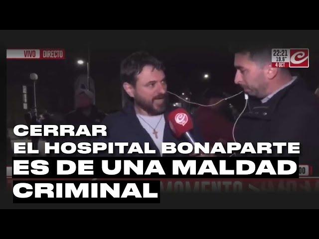 Grabois en el Hospital Bonaparte: "No se puede decir 'AFUERA' y TIRAR a los pacientes psicóticos"