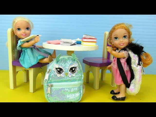 STOP wasting time ! Elsa and Anna toddlers - homework - evening routine - dinner