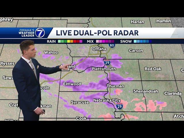 Freezing drizzle for Omaha this afternoon and evening