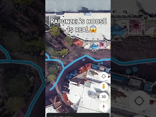 Rapunzel House is Real on Google Earth #shorts #tangled
