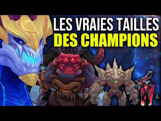 Les VRAIES Tailles des Champions de League Of Legends