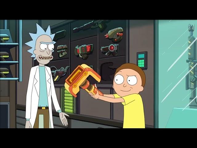 Rick And Morty - Ricks Gives Morty A Gun , Oh What Fun !!!