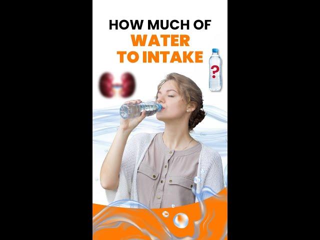 How Much Water Should You Drink with Kidney Disease | Daily water intake by Kidney Patient | #doctor