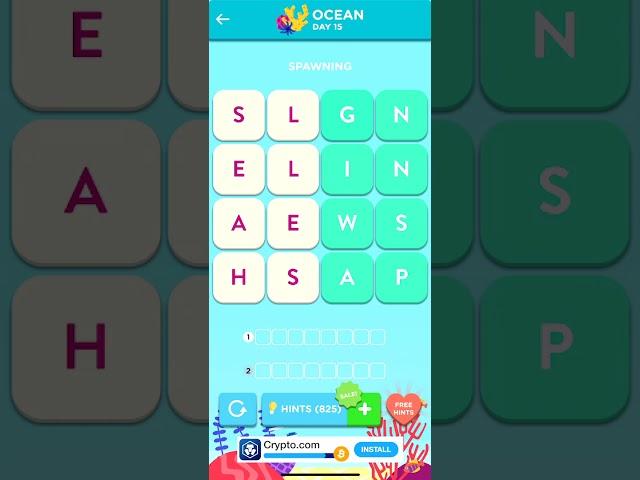 Wordbrain 2 Ocean Event Day 15 [October 14 2021] | Cheats for Wordbrain 2