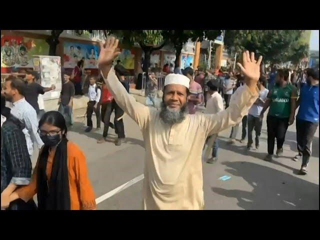 Protesters throng streets as Bangladesh PM flees country | AFP