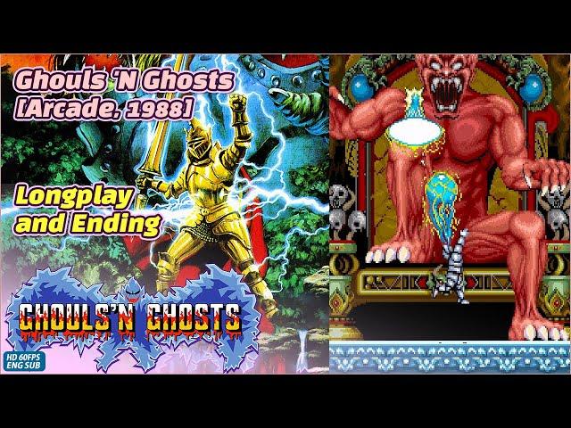 Ghouls 'n Ghosts (1988, Arcade) Longplay and Ending, No Commentary #60fps #HD