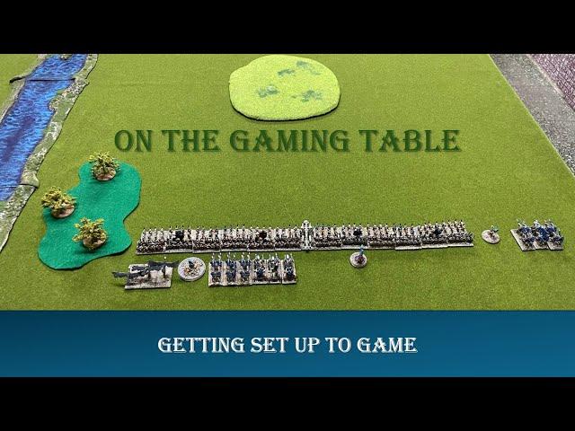 On The Gaming Table - Getting set up to game