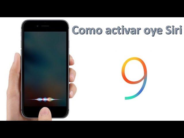 Activar oye siri