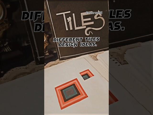How to Draw a simple tile? Tiles designed  IDEAS https://www.youtube.com/@CreateWorld-yb4mp